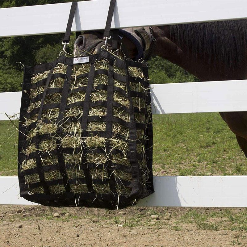 Supreme 4-Sided Hay Bag – 1.75" x 3.5" Horse Mouth Openings – Balanced Slow Feed – 1-Year Warranty | Patented Design