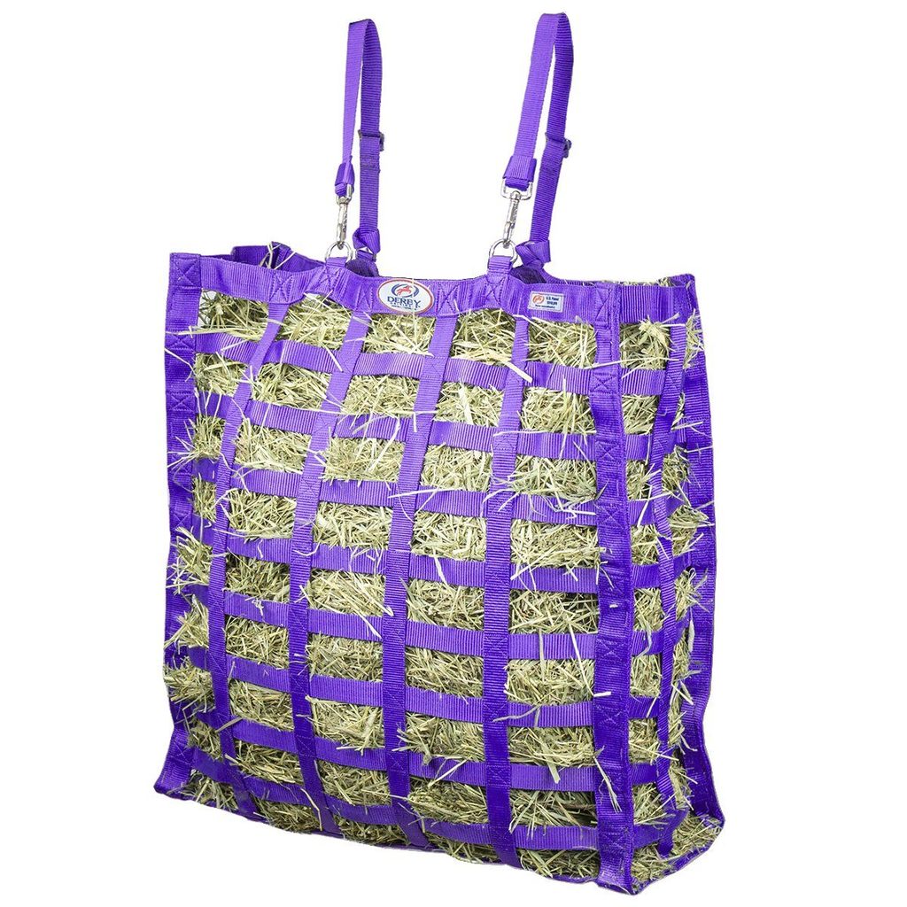 Supreme 4-Sided Hay Bag – 1.75" x 3.5" Horse Mouth Openings – Balanced Slow Feed – 1-Year Warranty | Patented Design