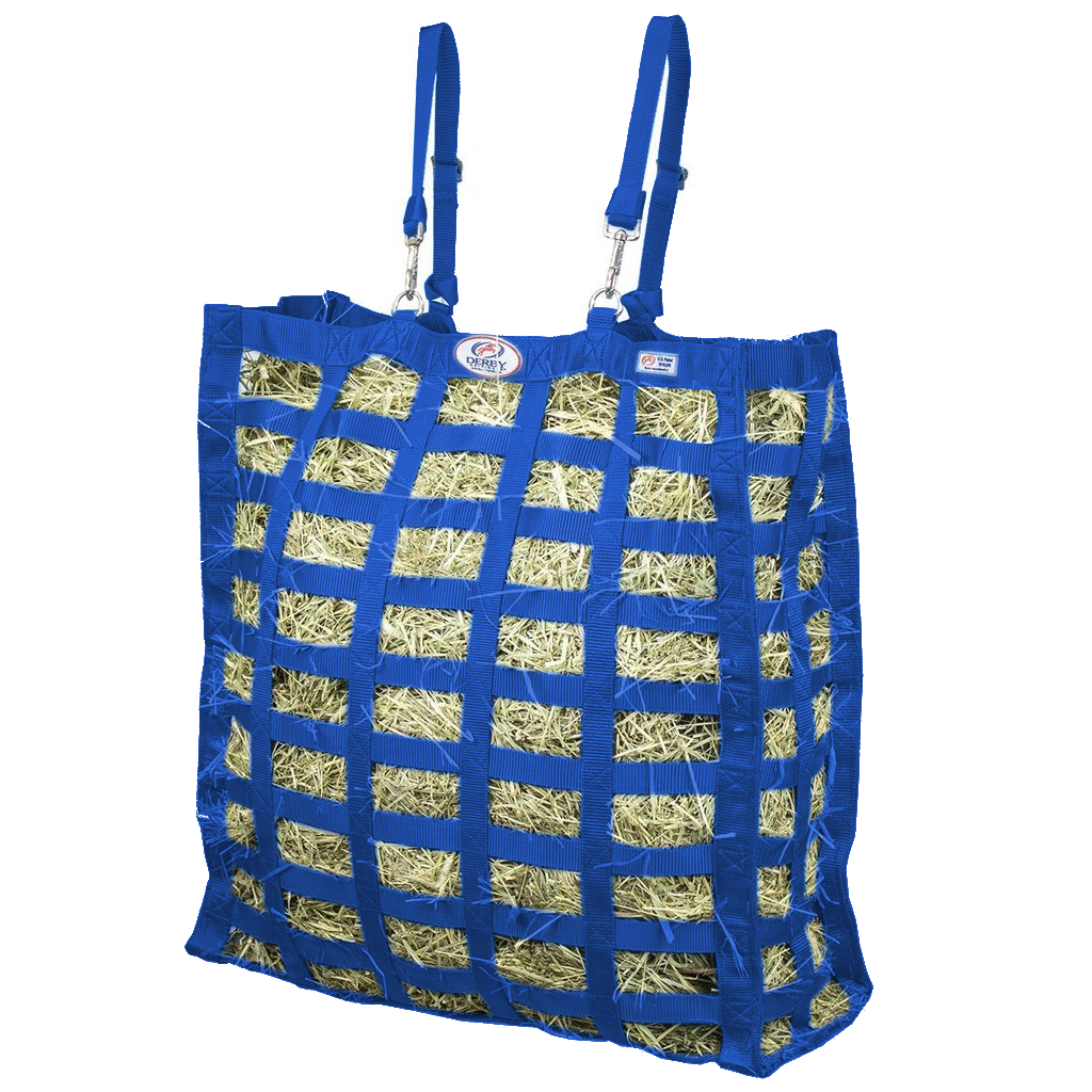 Supreme 4-Sided Hay Bag – 1.75" x 3.5" Horse Mouth Openings – Balanced Slow Feed – 1-Year Warranty | Patented Design