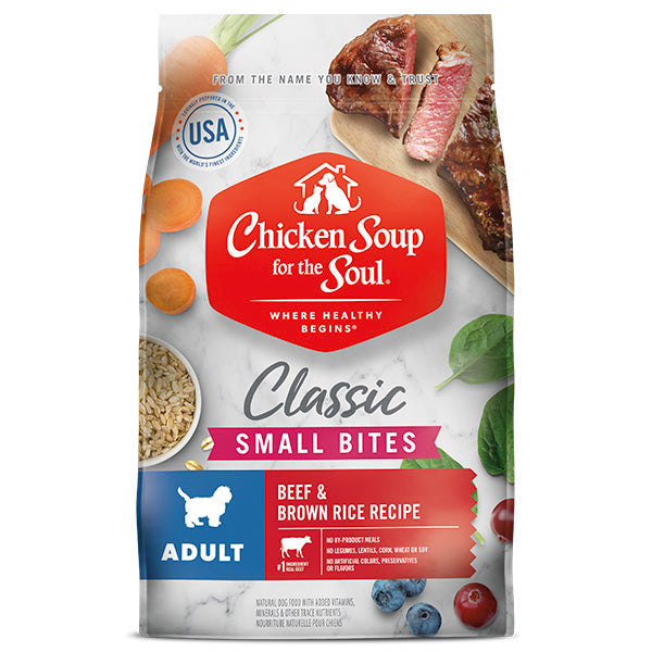 Chicken Soup Small Bites Beef & Brown Rice Dog Food