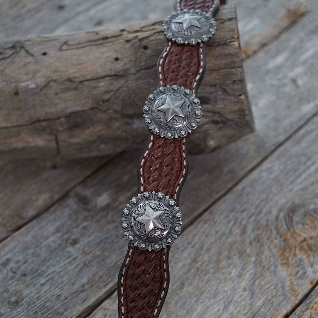 DC9 - Medium Oil Leather Dog Collar 12" to 22"  W174L