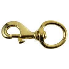 3-5/8" X 1" SOLID BRASS SNAP #5