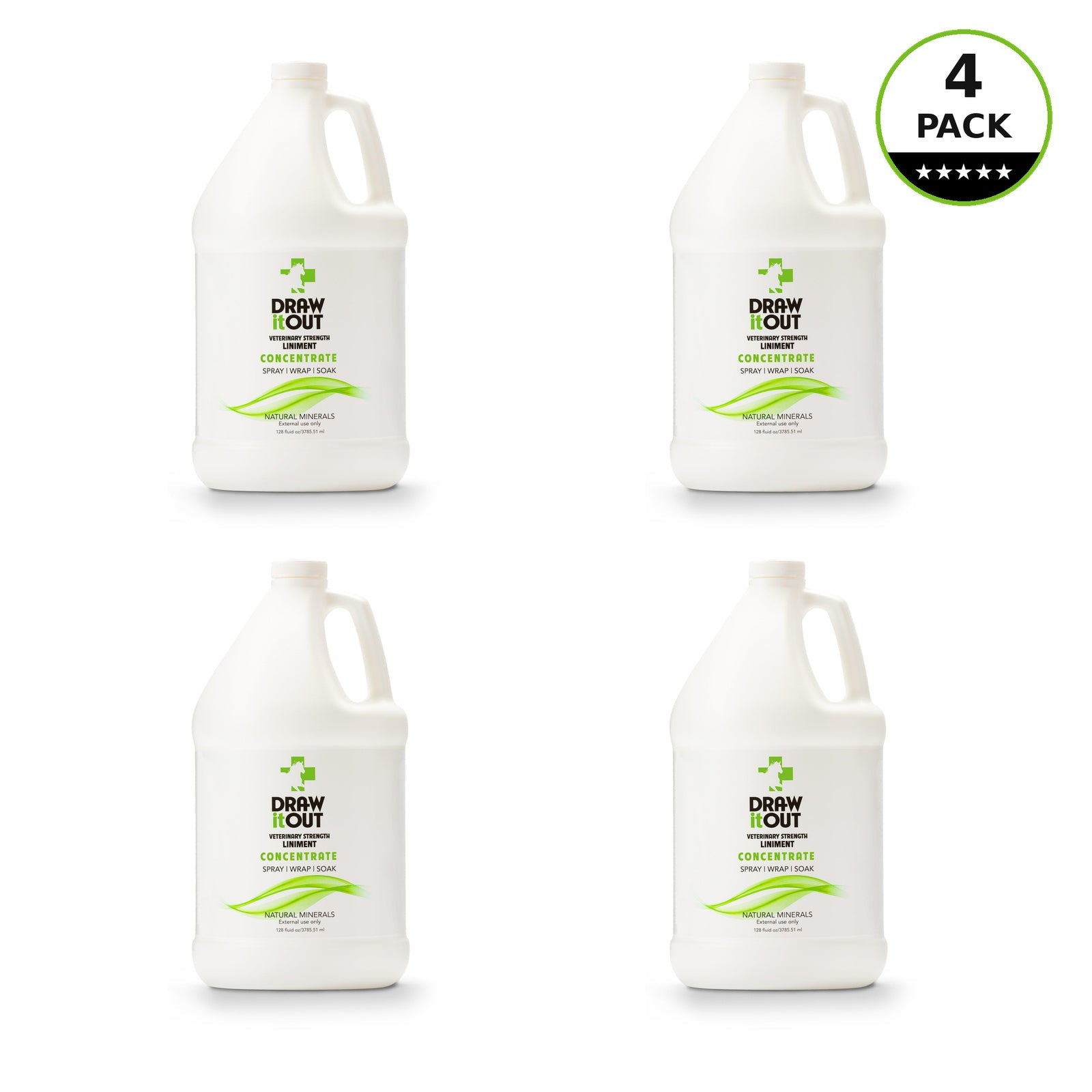 Draw It Out® 128oz Horse Liniment Concentrate | Gallon Refill