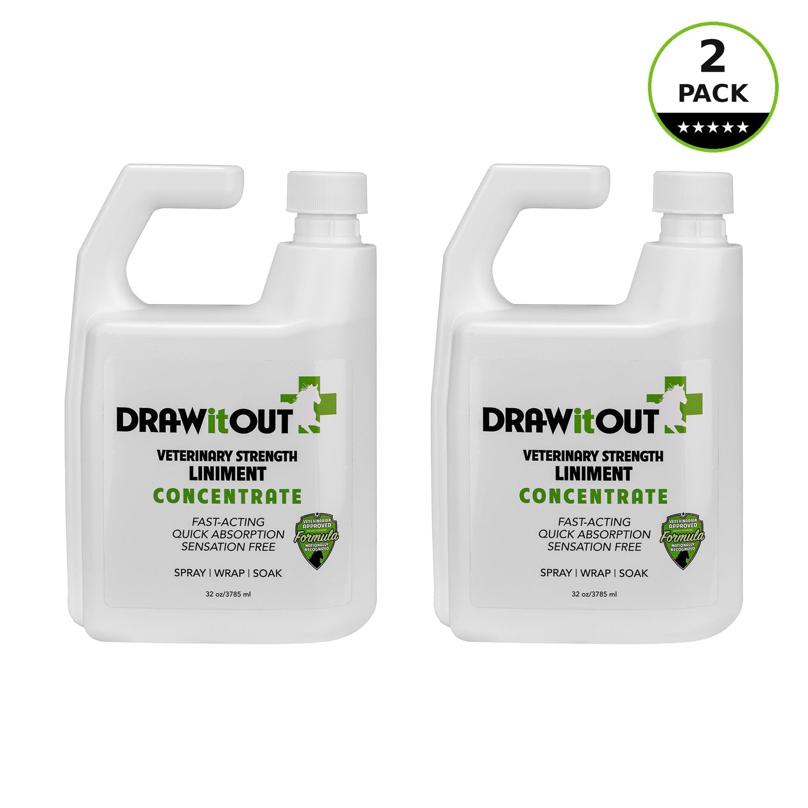 Draw It Out® 32oz Horse Liniment Concentrate | Spray, Wrap & Soak