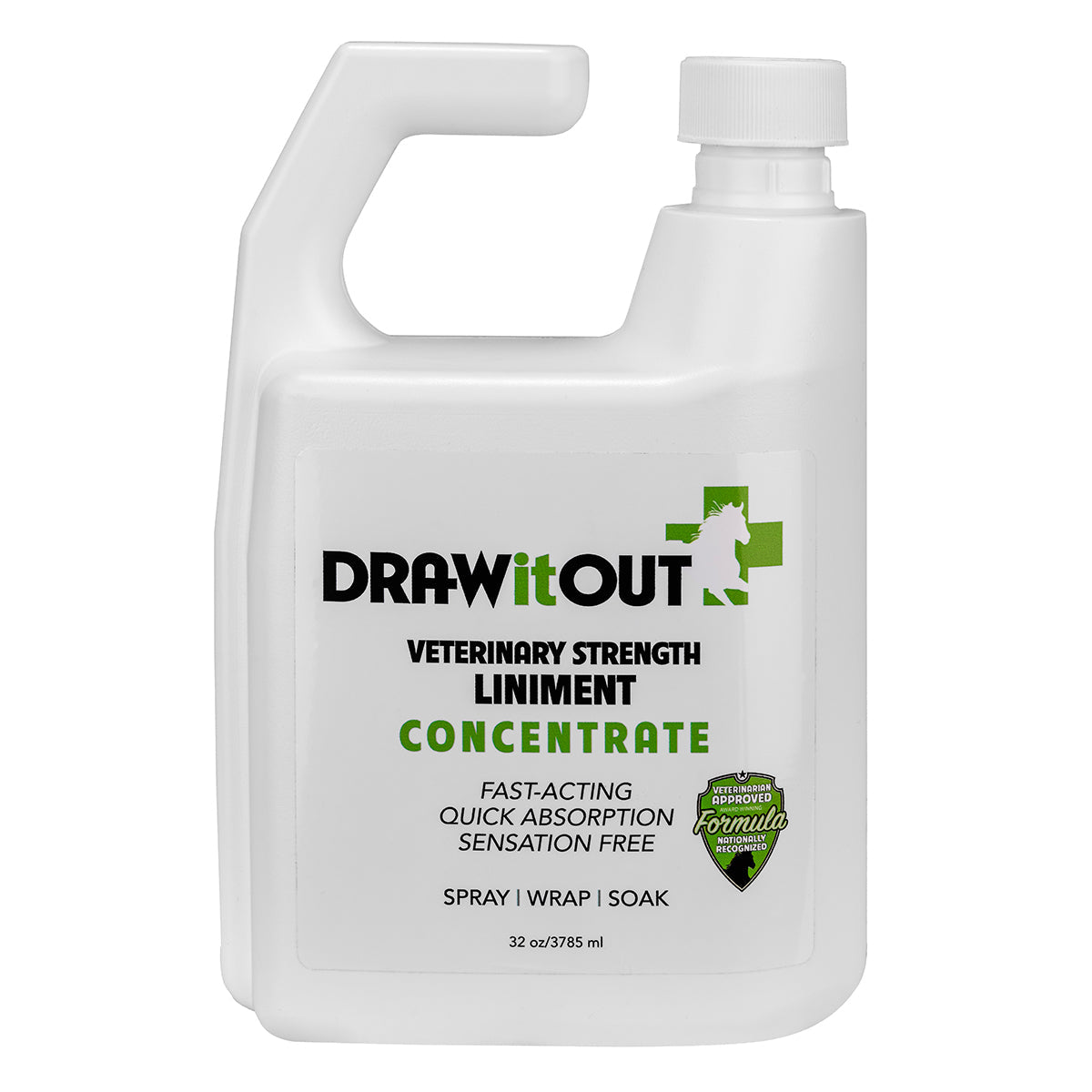 Draw It Out® 32oz Horse Liniment Concentrate | Spray, Wrap & Soak
