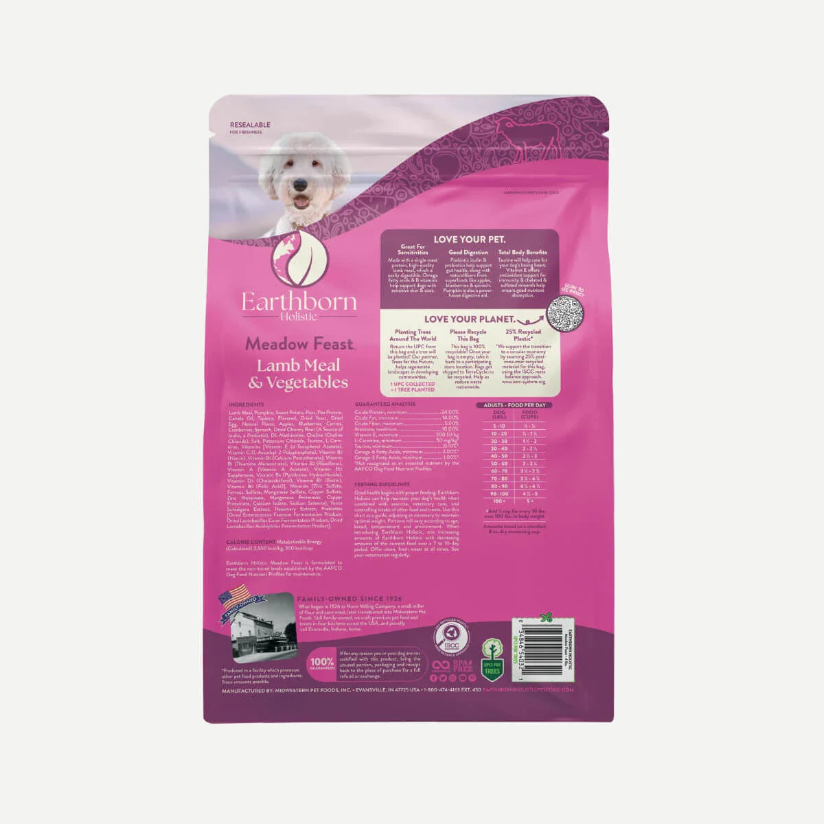 Earthborn Grain Free Meadow Feast Dry Dog Food