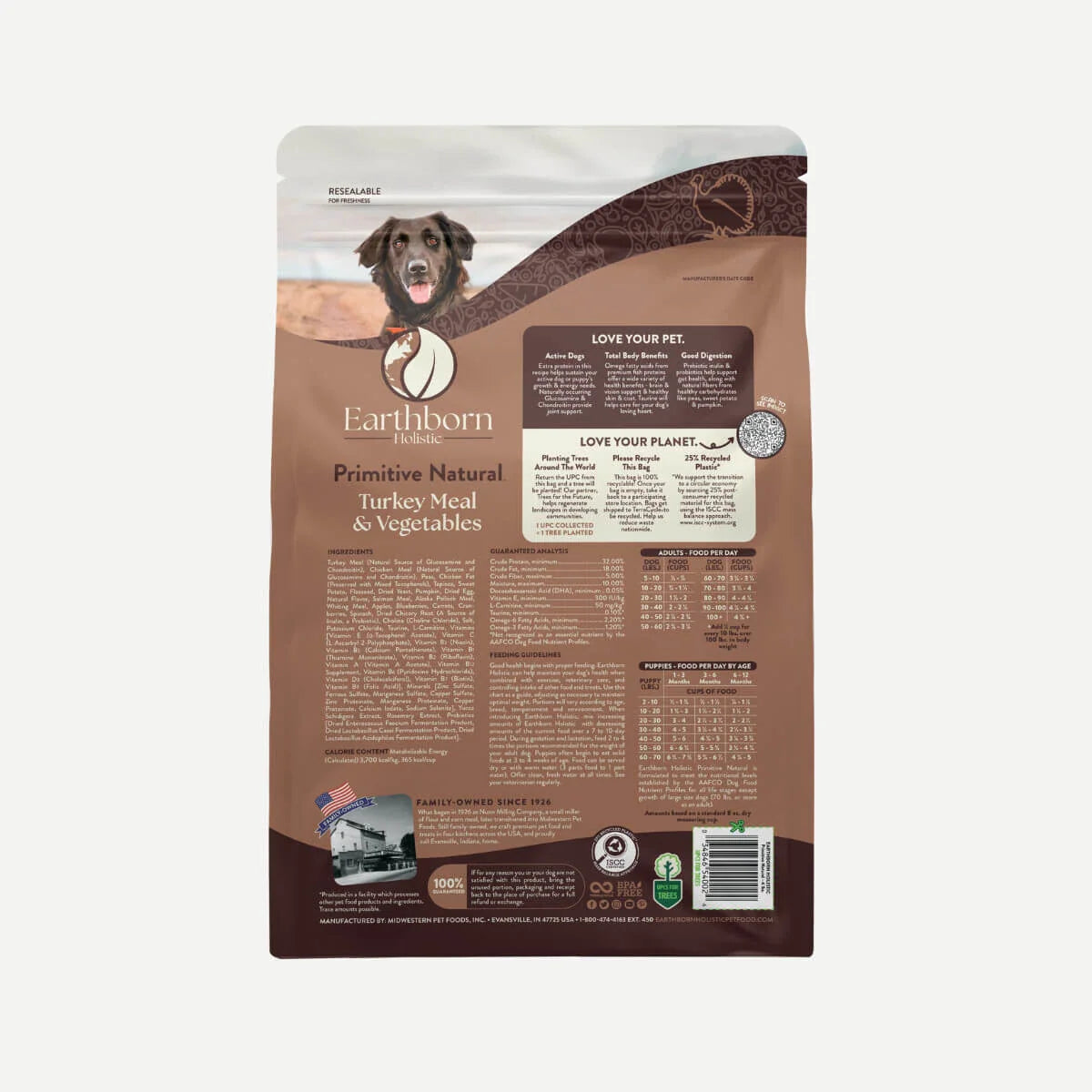 Earthborn Grain Free All Life Stages Primitive Natural Dry Dog Food