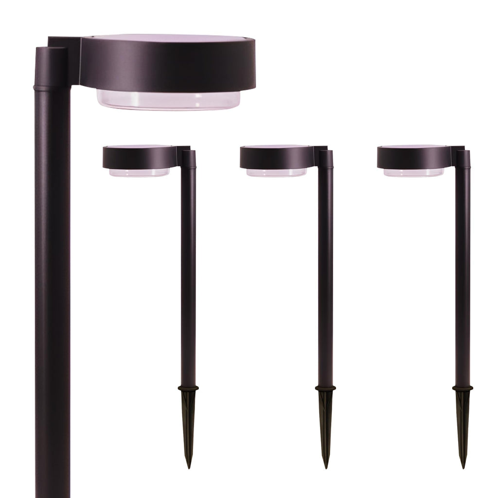 Energizer 20 Lumen Set of 4 Down light Aluminum Solar Pathway Lights