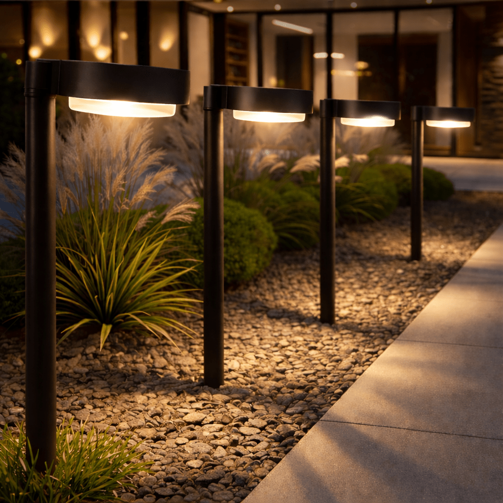 Energizer 20 Lumen Set of 4 Down light Aluminum Solar Pathway Lights