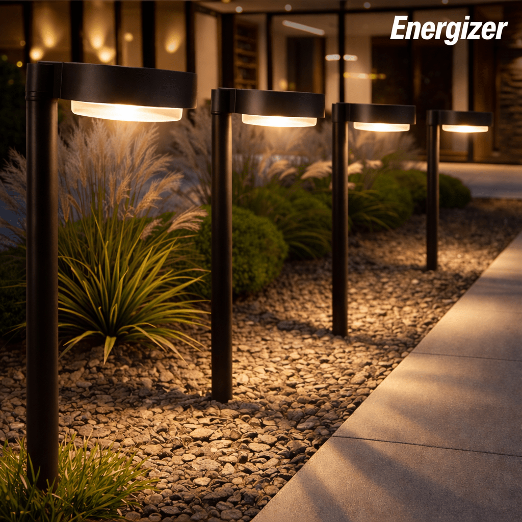 Energizer 20 Lumen Set of 4 Down light Aluminum Solar Pathway Lights