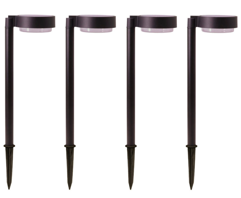 Energizer 20 Lumen Set of 4 Down light Aluminum Solar Pathway Lights