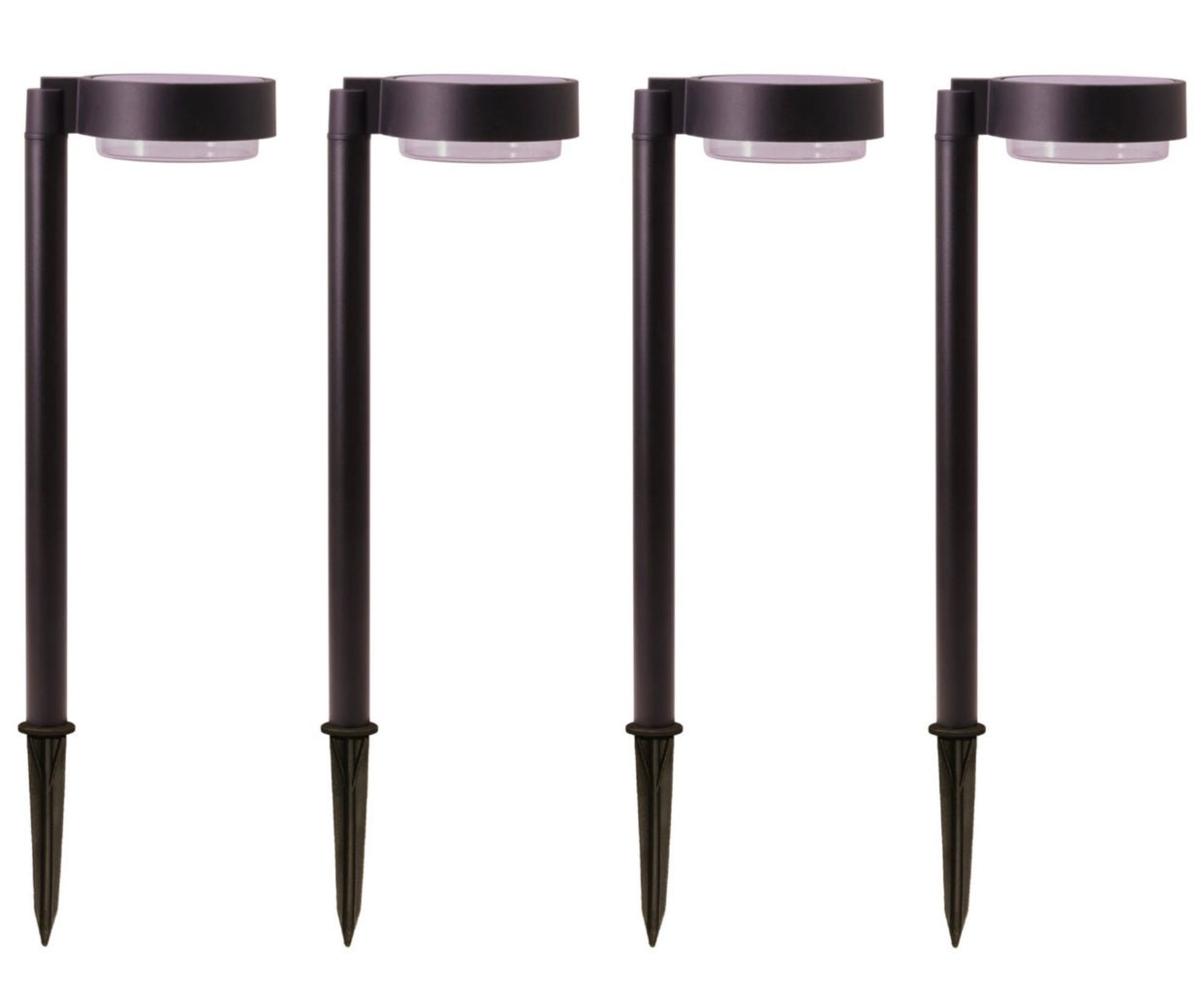 Energizer 20 Lumen Set of 4 Down light Aluminum Solar Pathway Lights