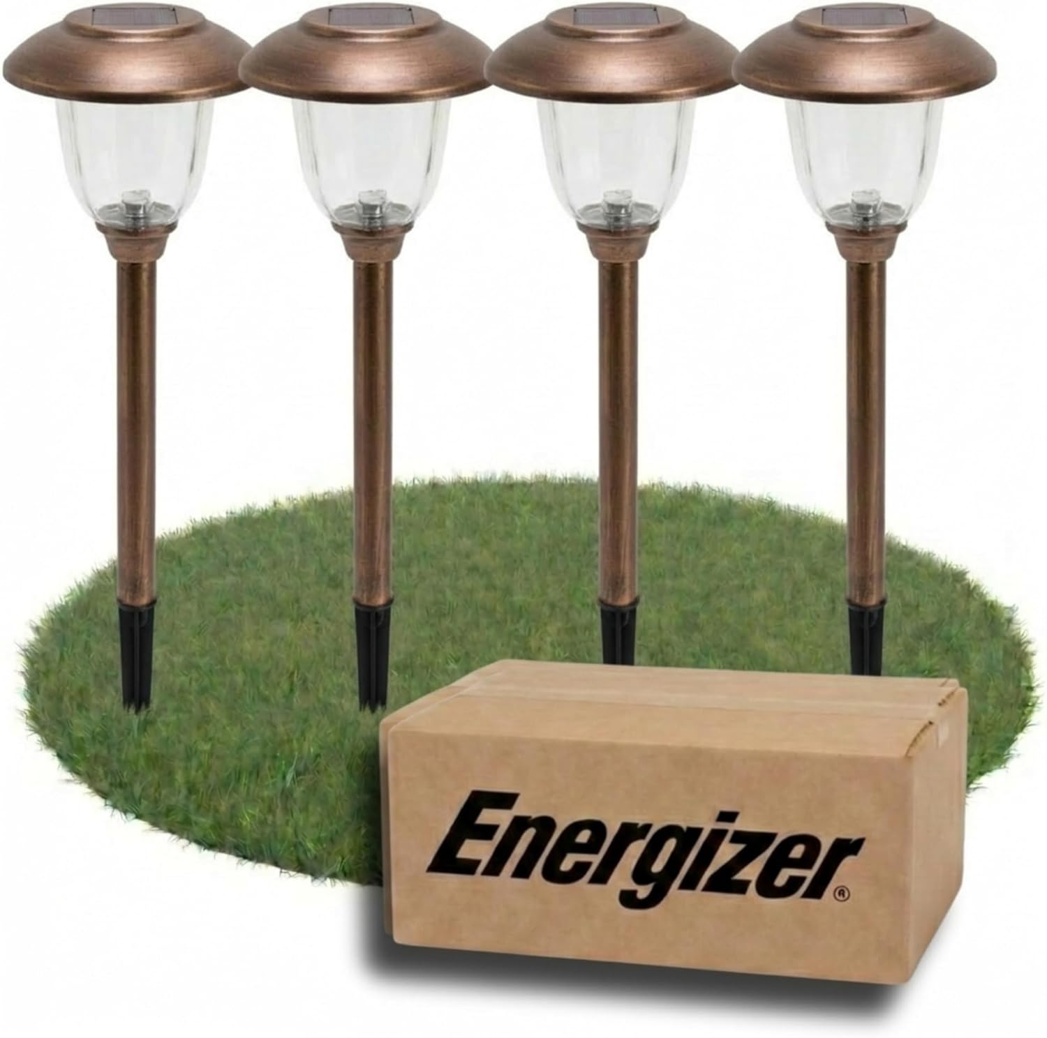 Energizer 8 Pack Color On Demand Solar Pathway Lights Outdoor-Stainless Steel(5 Colors)