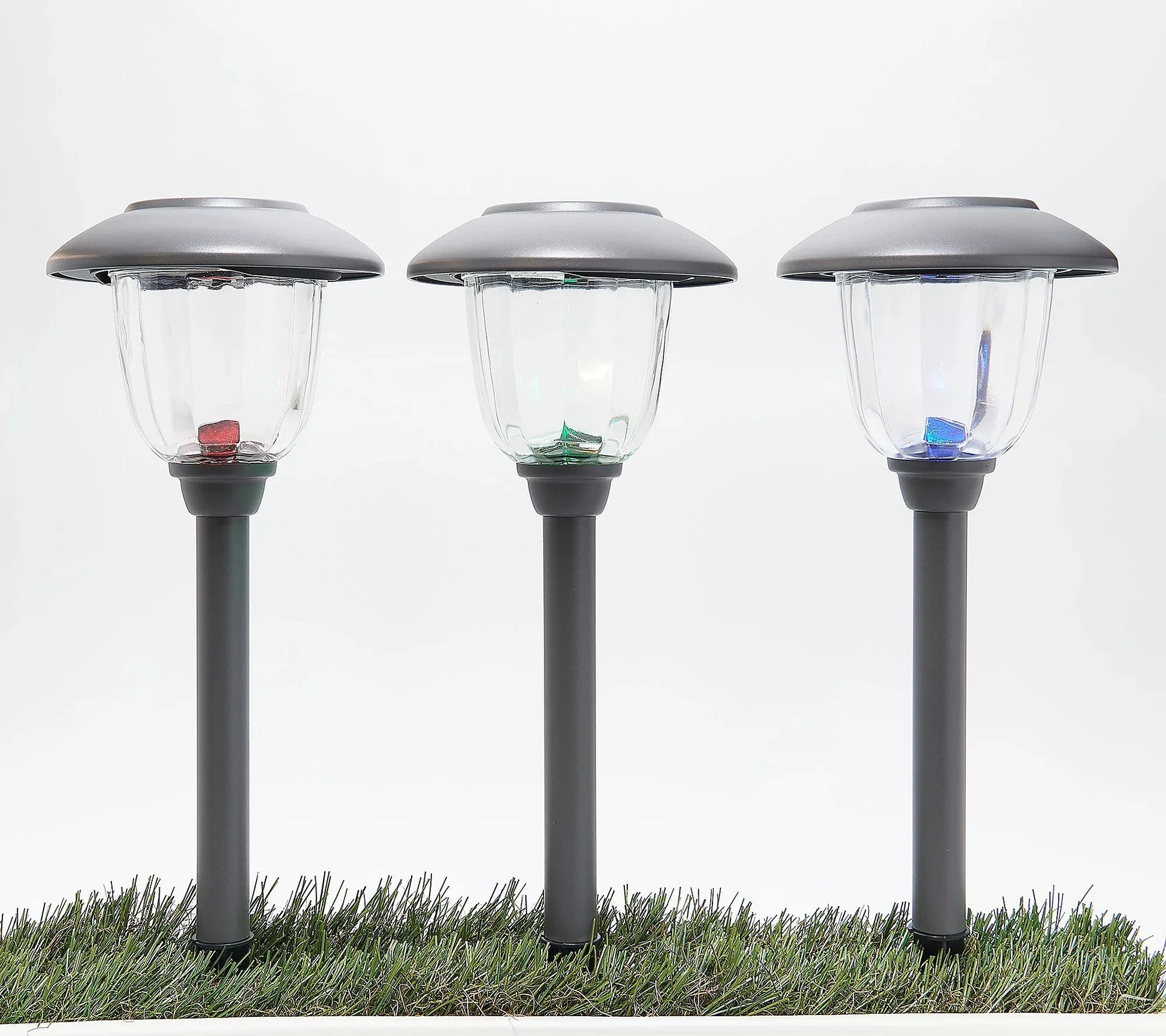 Energizer 8 Pack Color On Demand Solar Pathway Lights Outdoor-Stainless Steel(5 Colors)
