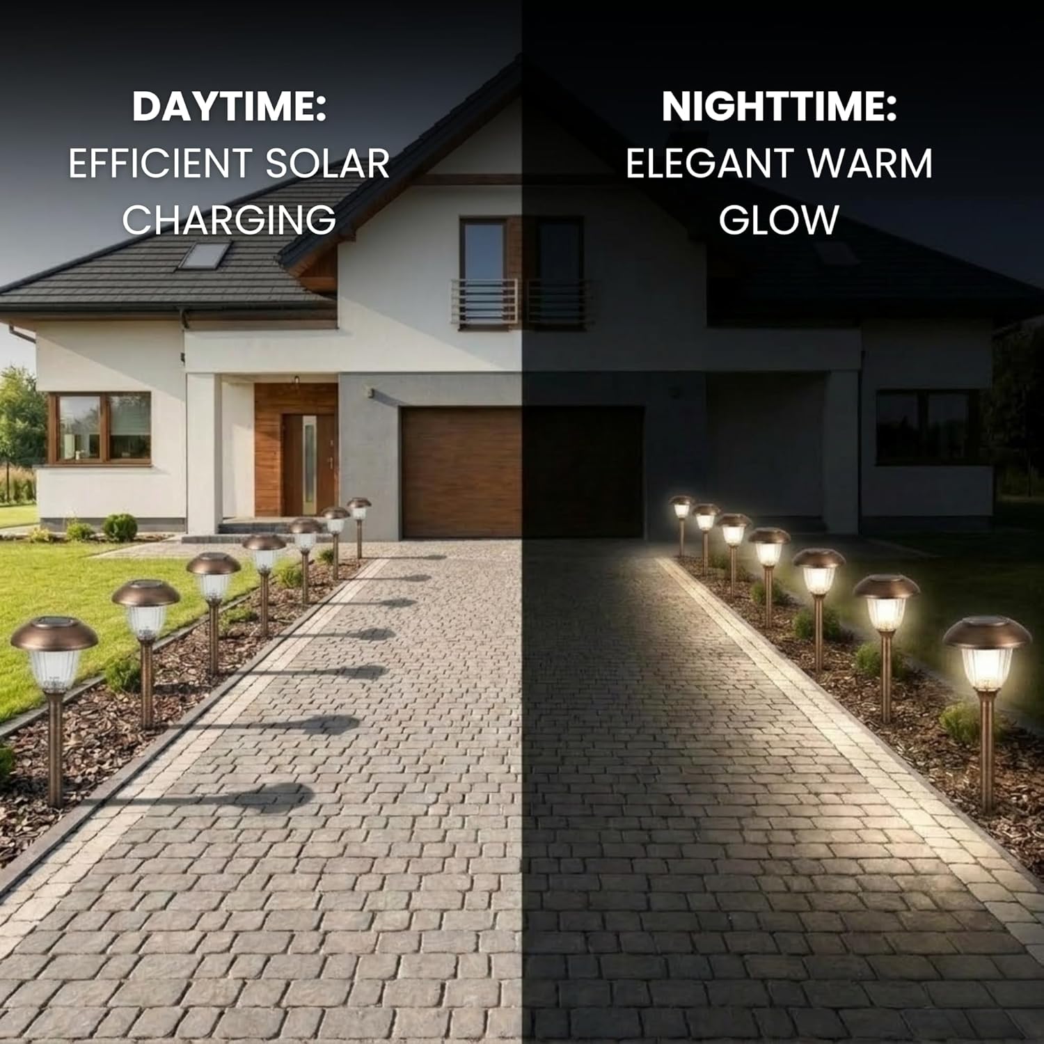Energizer 8 Pack Color On Demand Solar Pathway Lights Outdoor-Stainless Steel(5 Colors)