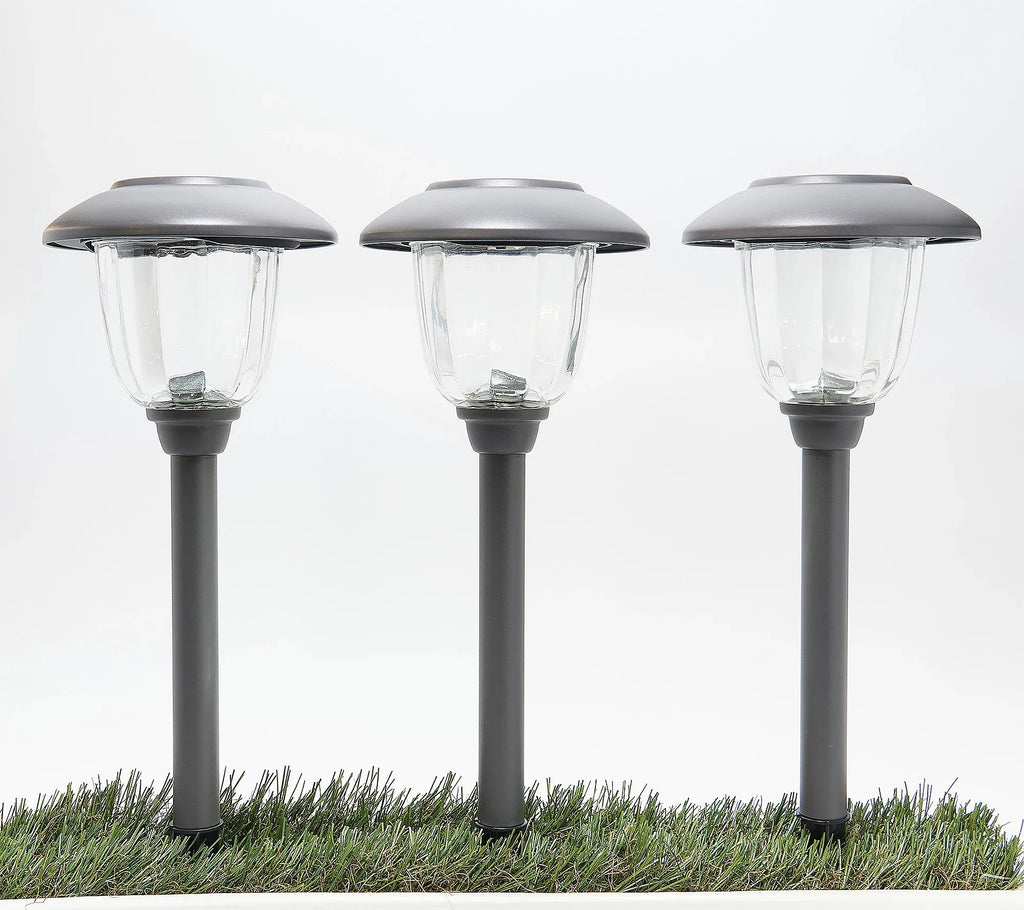 Energizer 8 Pack Color On Demand Solar Pathway Lights Outdoor-Stainless Steel(5 Colors)