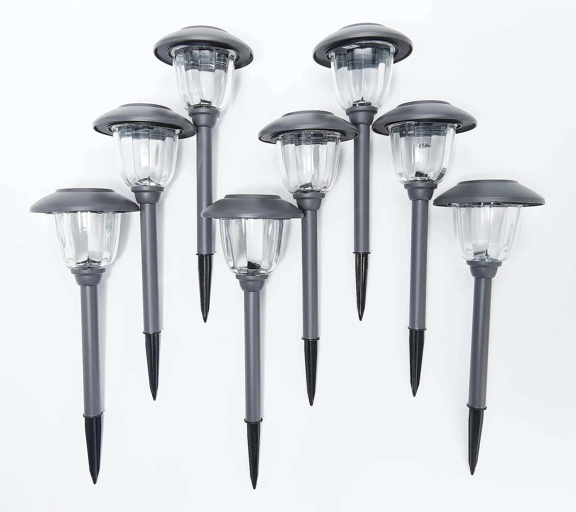 Energizer 8 Pack Color On Demand Solar Pathway Lights Outdoor-Stainless Steel(5 Colors)