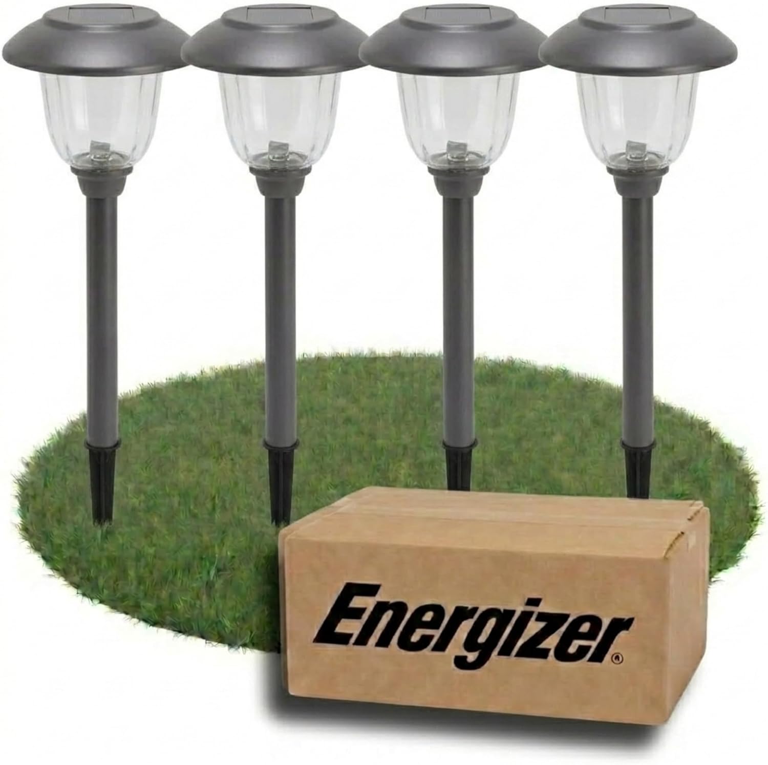 Energizer 8 Pack Color On Demand Solar Pathway Lights Outdoor-Stainless Steel(5 Colors)