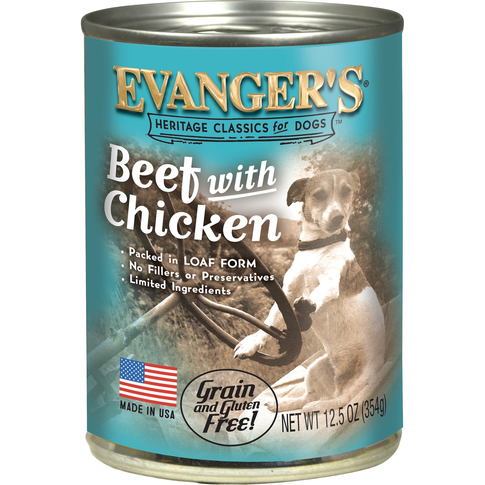 Evanger's Classic All Life Stages Beef with Chicken Wet Dog Food (12.5oz)