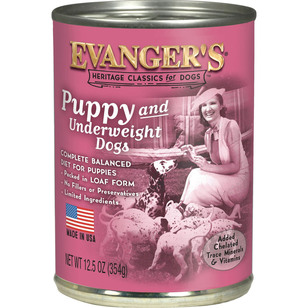 Evanger's Classic Puppy & Underweight Dogs Chicken & Beef Wet Dog Can (12.5oz)