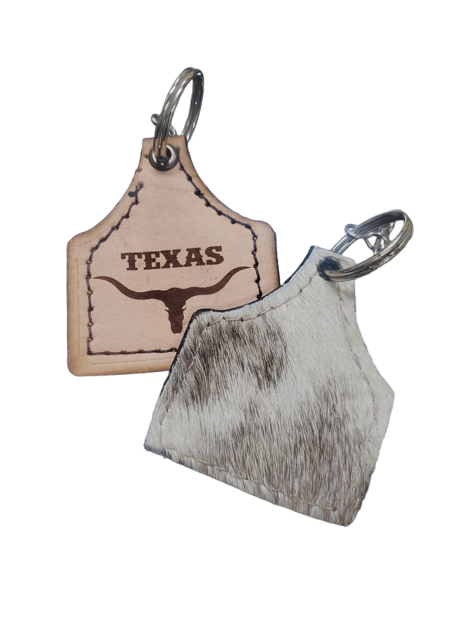 COW HIDE TEXA'S KEYCHAIN