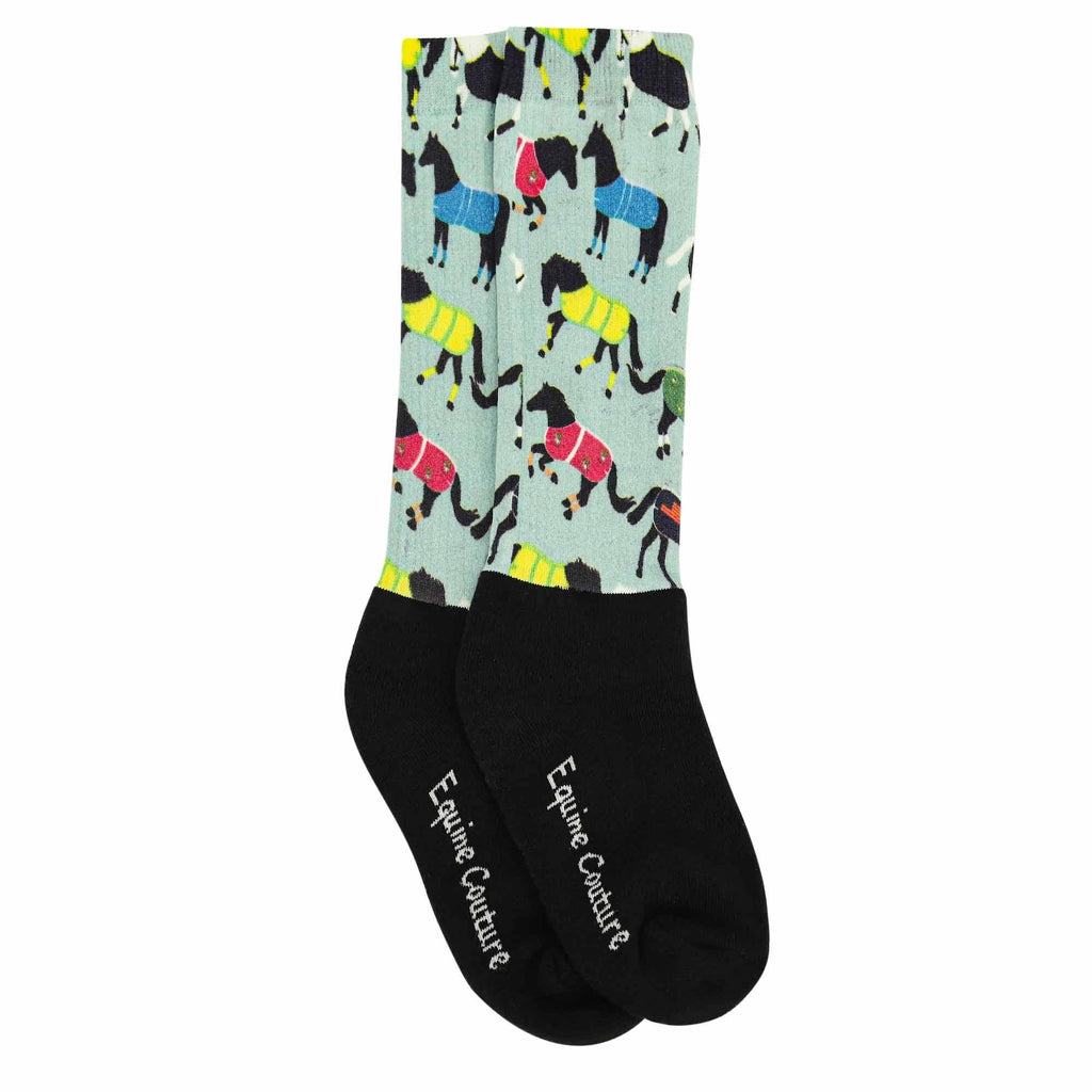 Equine Couture Children'S OTC Boot Socks- All Bundled Up: STD