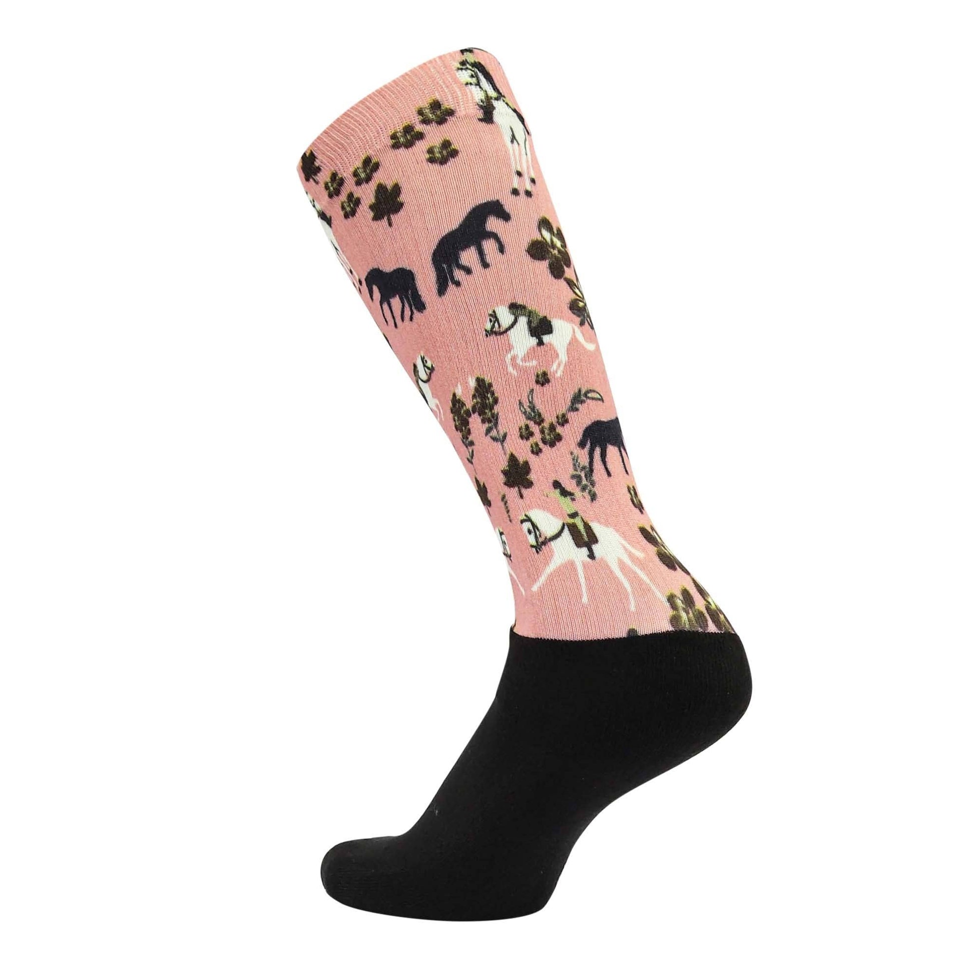Equine Couture Children'S OTC Boot Socks- Springtime Schooling: STD