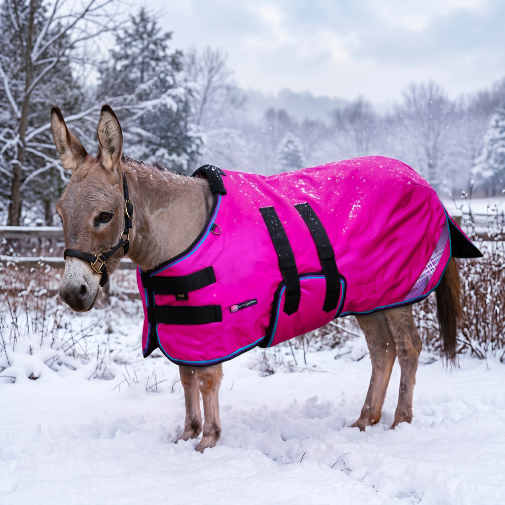 New 1200D Mini Donkey 300G Heavy Weight Winter Turnout Blanket - Waterproof & Breathable