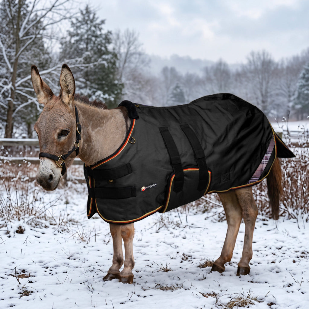 New 1200D Mini Donkey 80G Light Weight Winter Turnout Blanket - Waterproof & Breathable