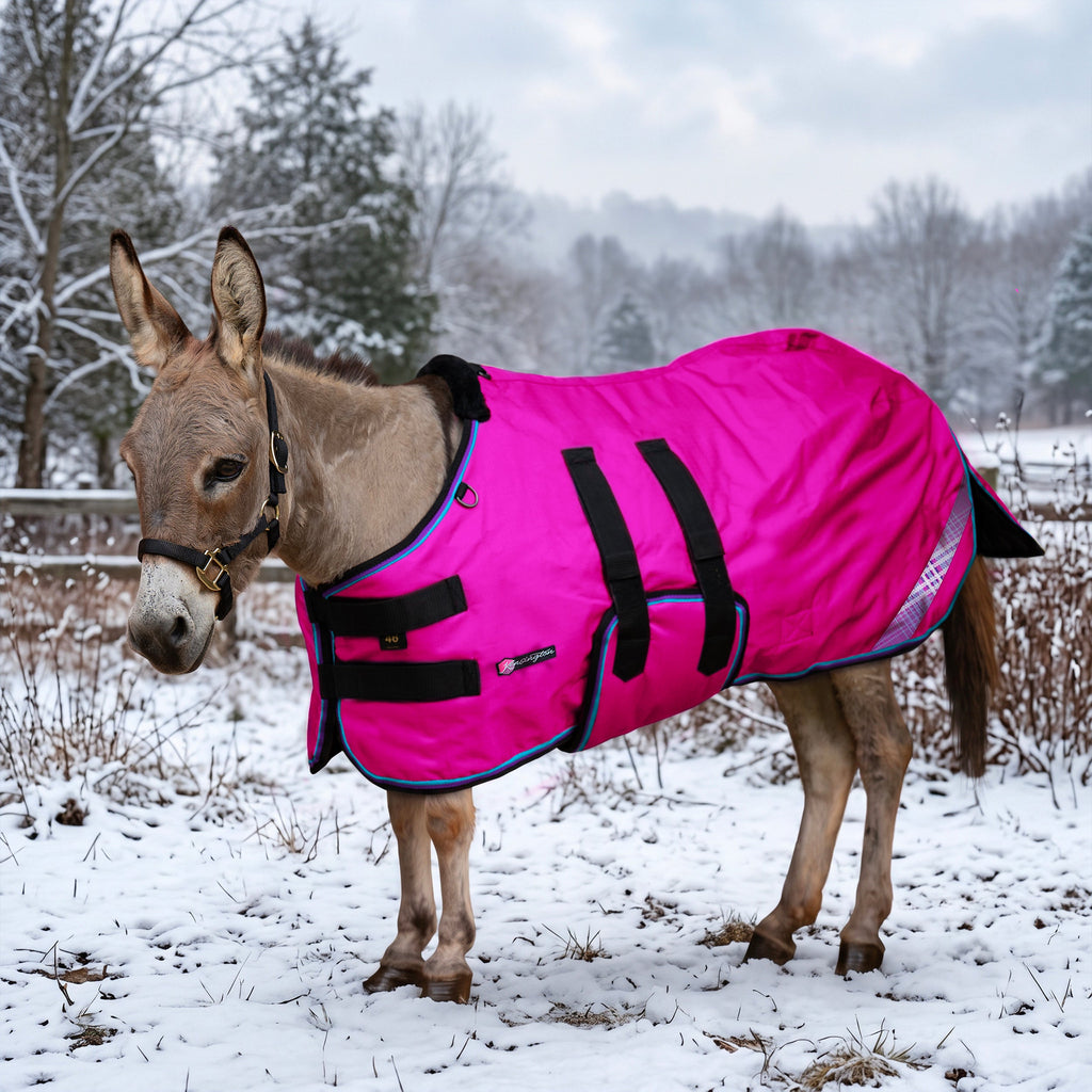 New 1200D Mini Donkey 180G Medium Weight Winter Turnout Blanket - Waterproof & Breathable