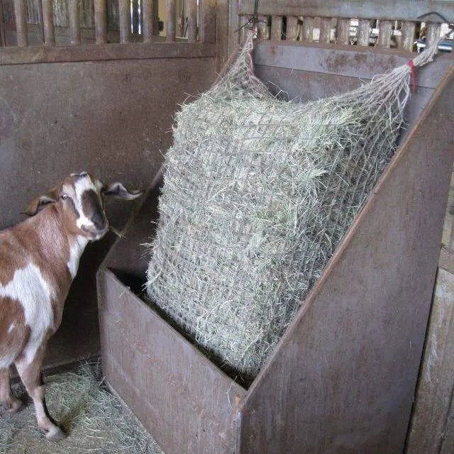 Freedom Feeder Full Bale Hay Net - Slow Feed Hay Net - 3 String Bale - 3 Size Mesh Options