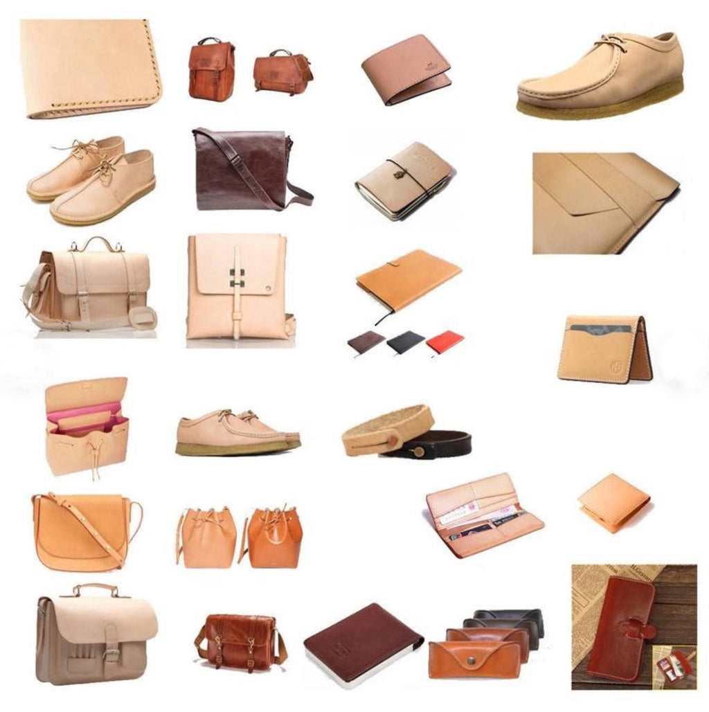 Veg Tan Full Grain Tooling Leather 3/4 oz to 13/15 oz (1mm-6mm) Weight Pre-Cut Squares 6" to 48" Leathercraft, Stamping, Engraving, Molding, Dyeing