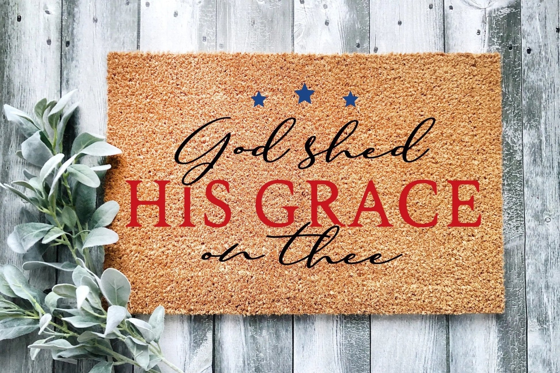 God Shed His Grace On Thee Doormat