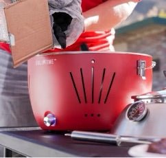 Grill Time Tailgater GTX Portable Charcoal Grill with Glass Hood Perfect for Camping Accessories