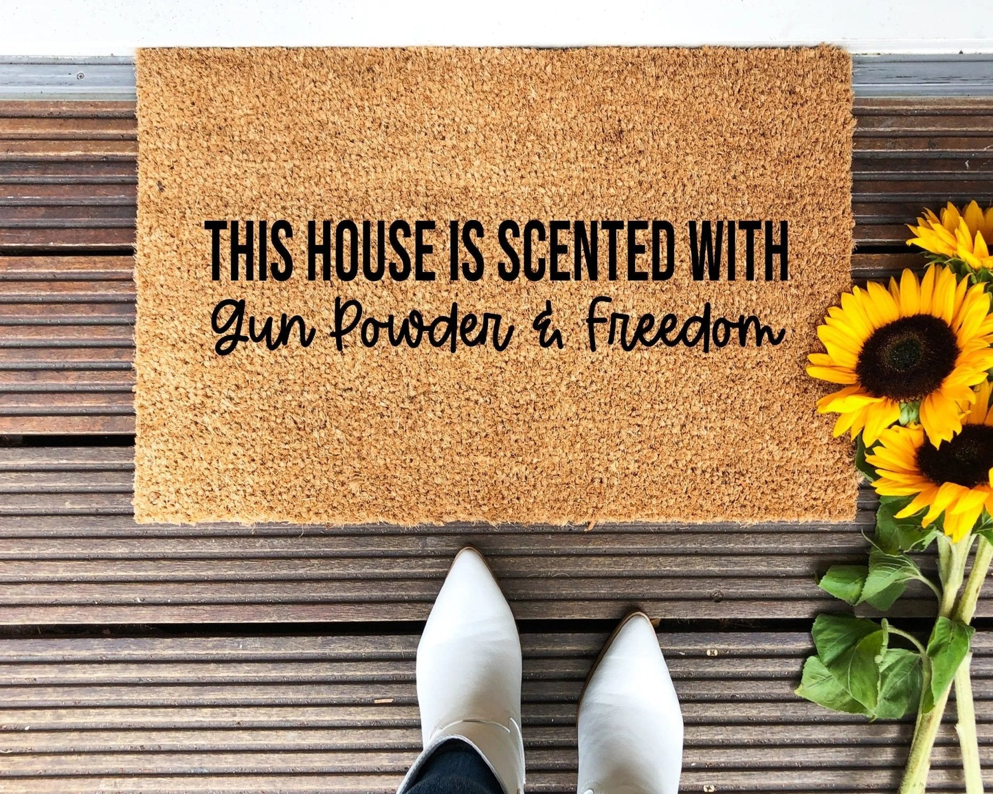 Gun Powder & Freedom Doormat