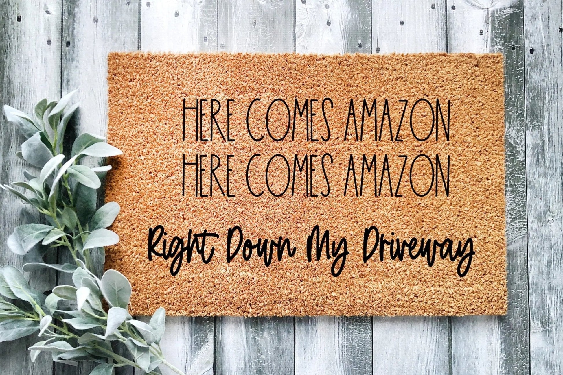 Here Comes Amazon Doormat