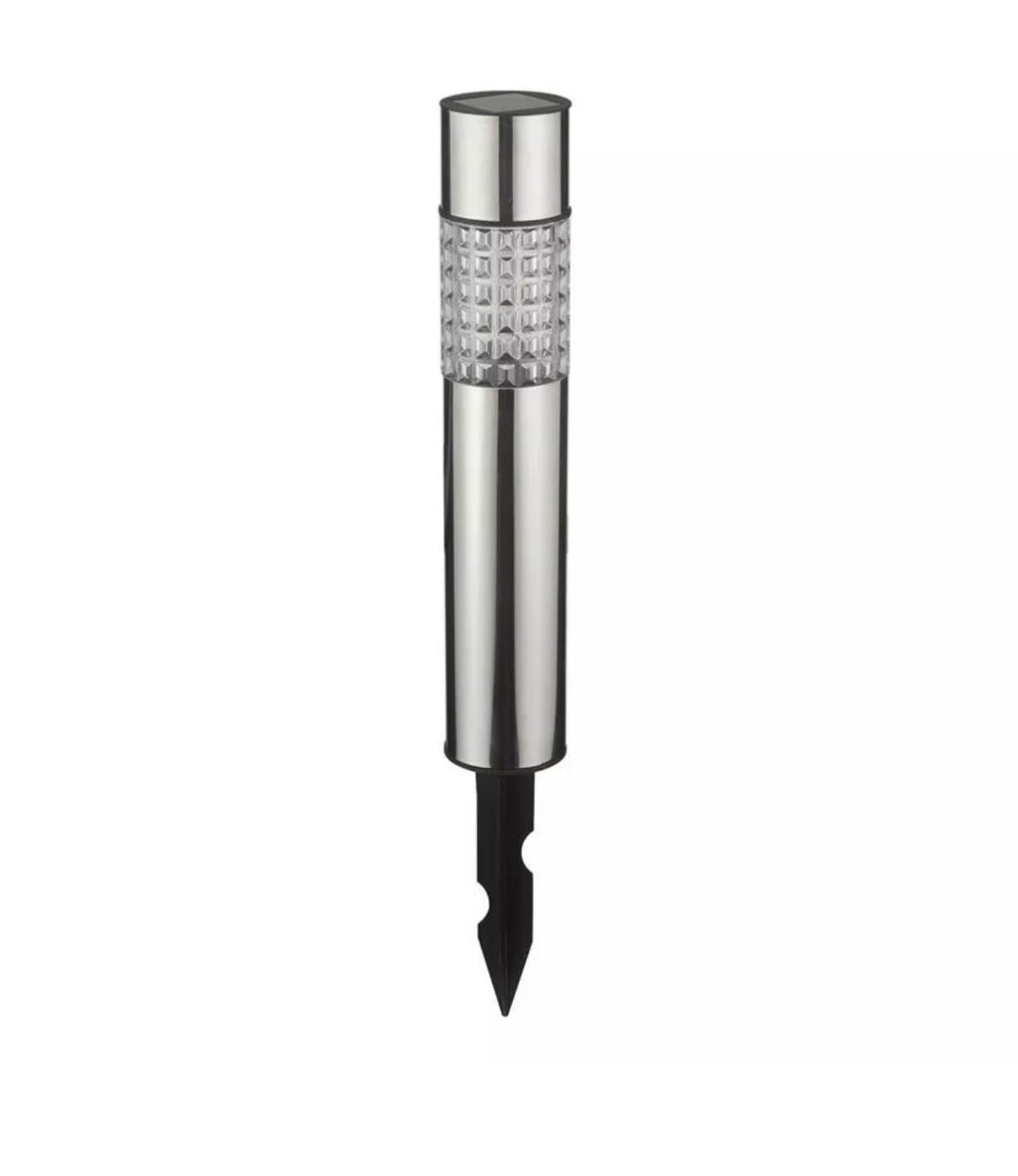 High End Modern Stainless Steel Solar Powered LED Bollard Pathway  Light -15 Pack