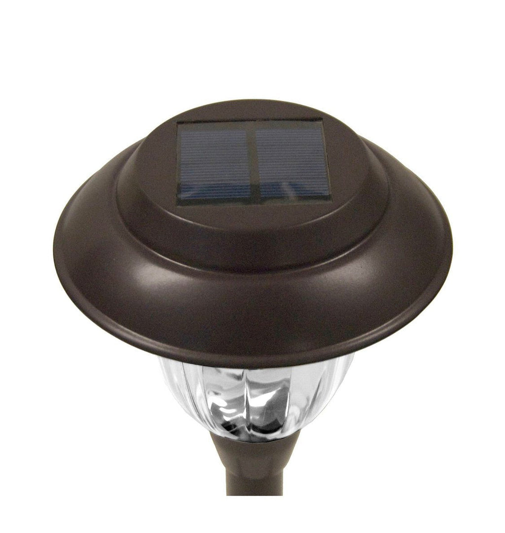 Member’s Mark 10-Pack Solar LED Pathway Lights, 10 Lumens, Stainless Steel & Glass, Oil-Rubbed Bronze Dusk-to-Dawn Landscape Lights