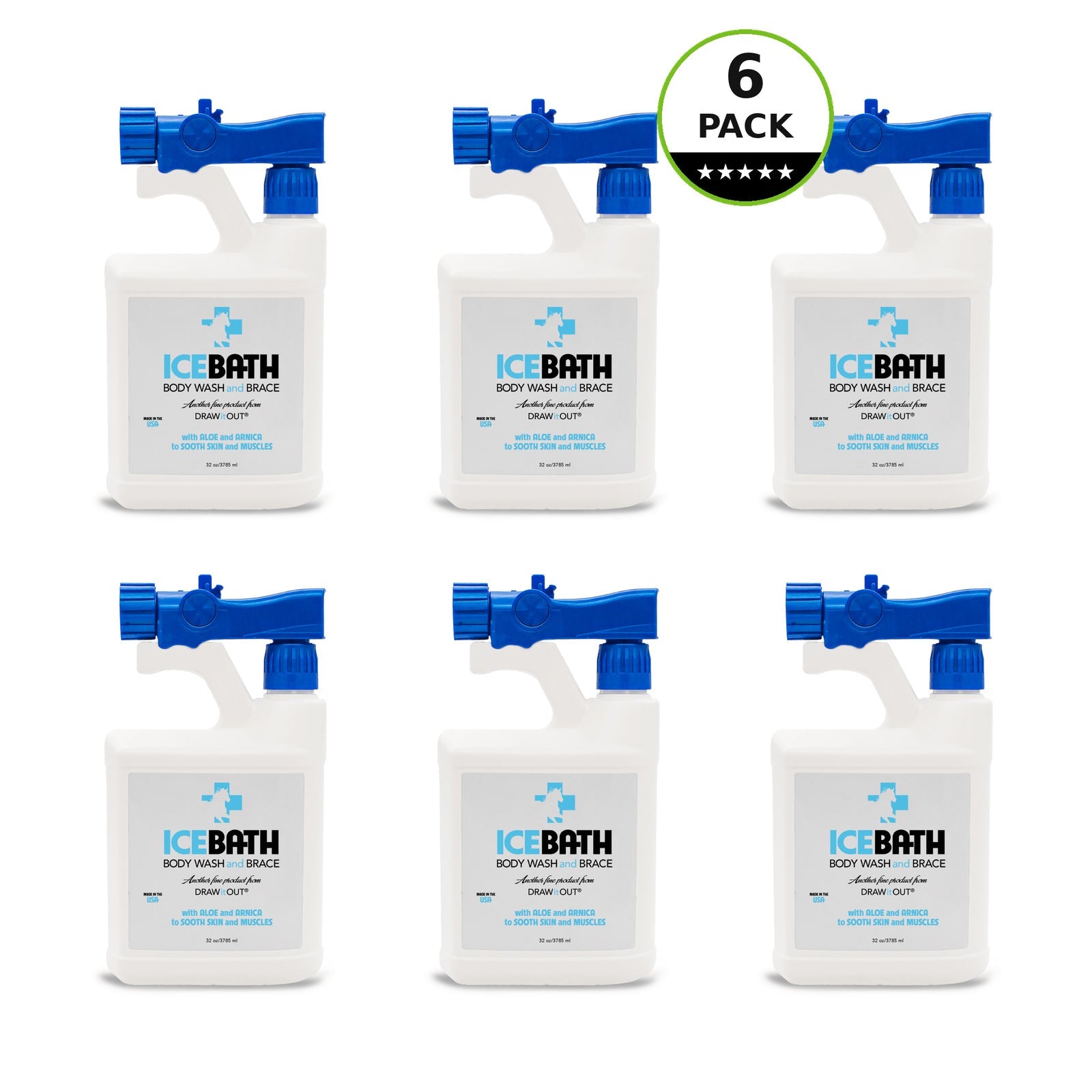 IceBath™ 32oz Cooling Body Wash and Brace | Draw It Out®