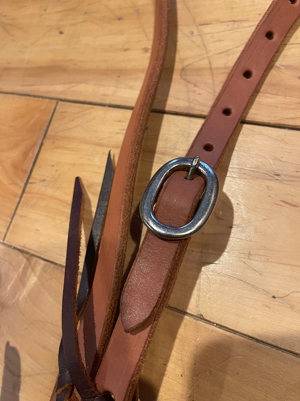 Tan Leather Western Headstall | One Ear Horse Tack