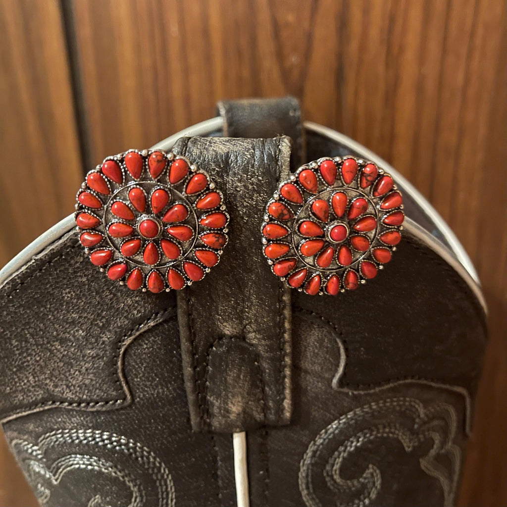 Vintage inspired circle earrings