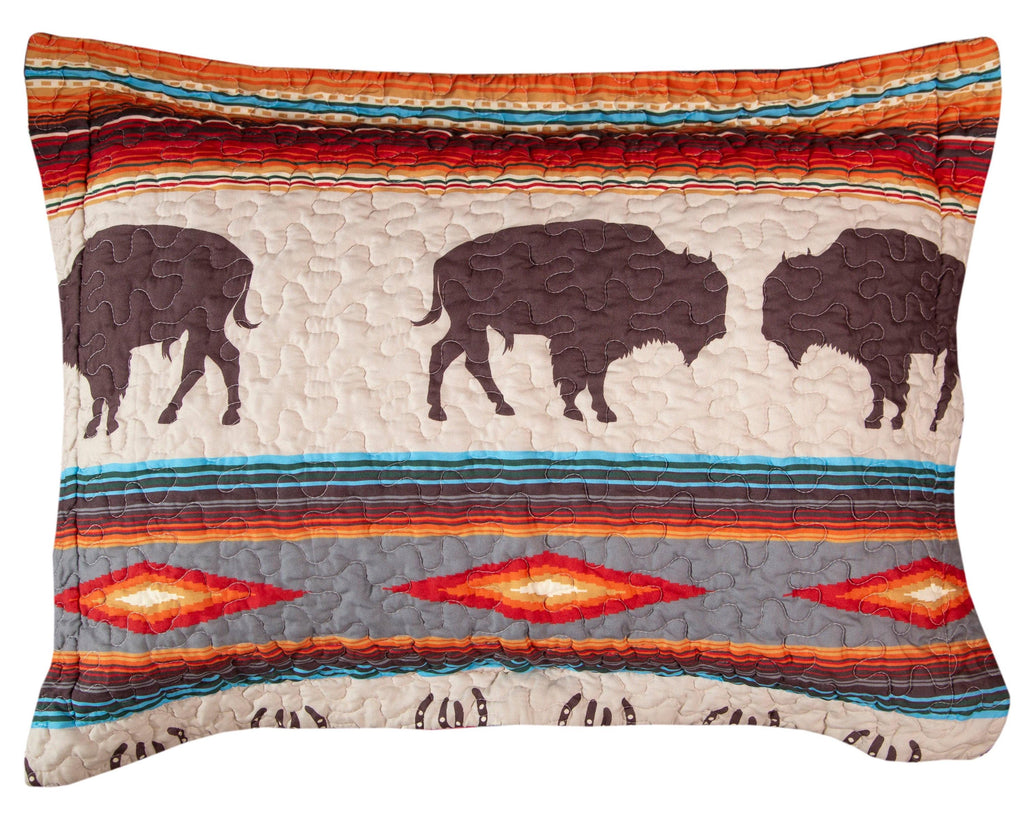 Western Stripe Quilt Set  Southwestern-Inspired Bedding