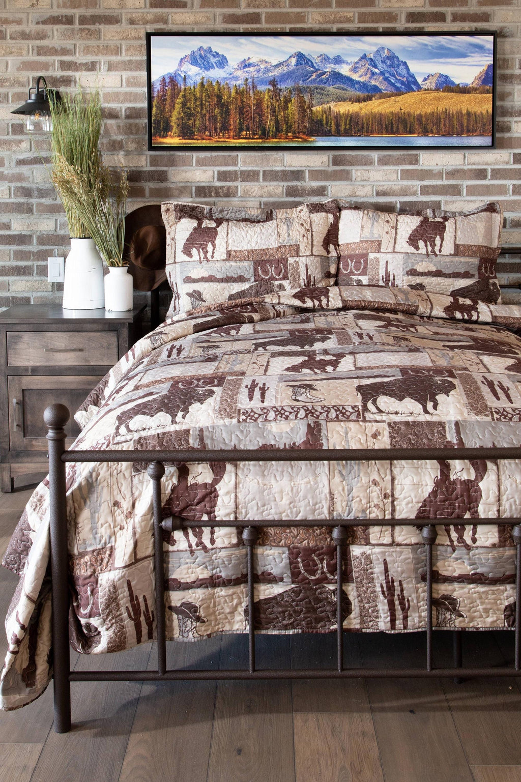 Vintage Cowboy Southwestern Quilt bedding set