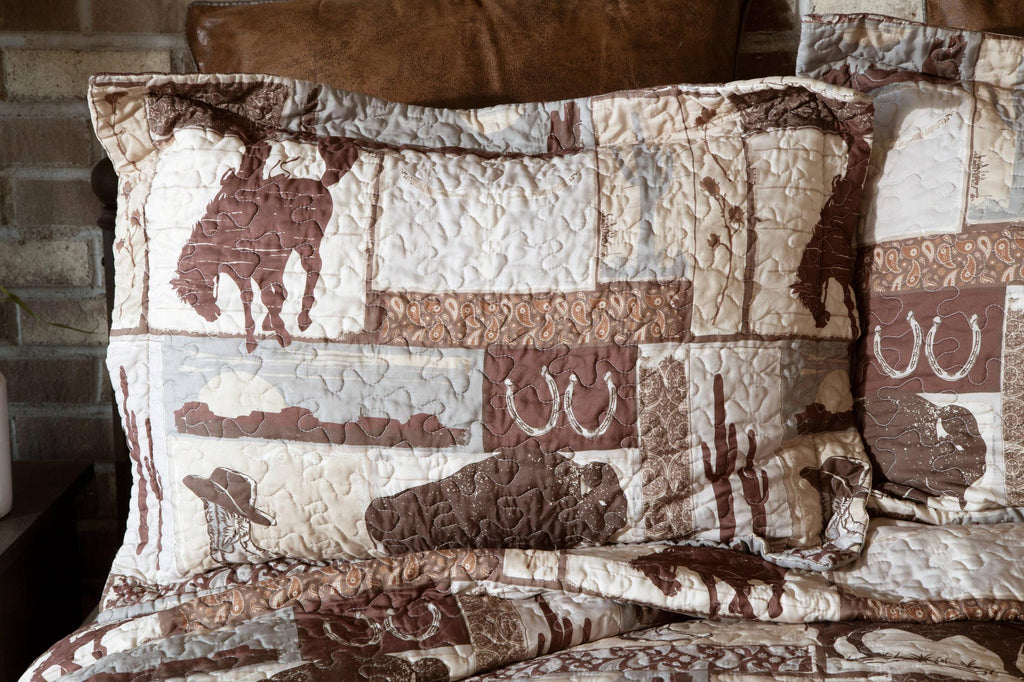 Vintage Cowboy Southwestern Quilt bedding set