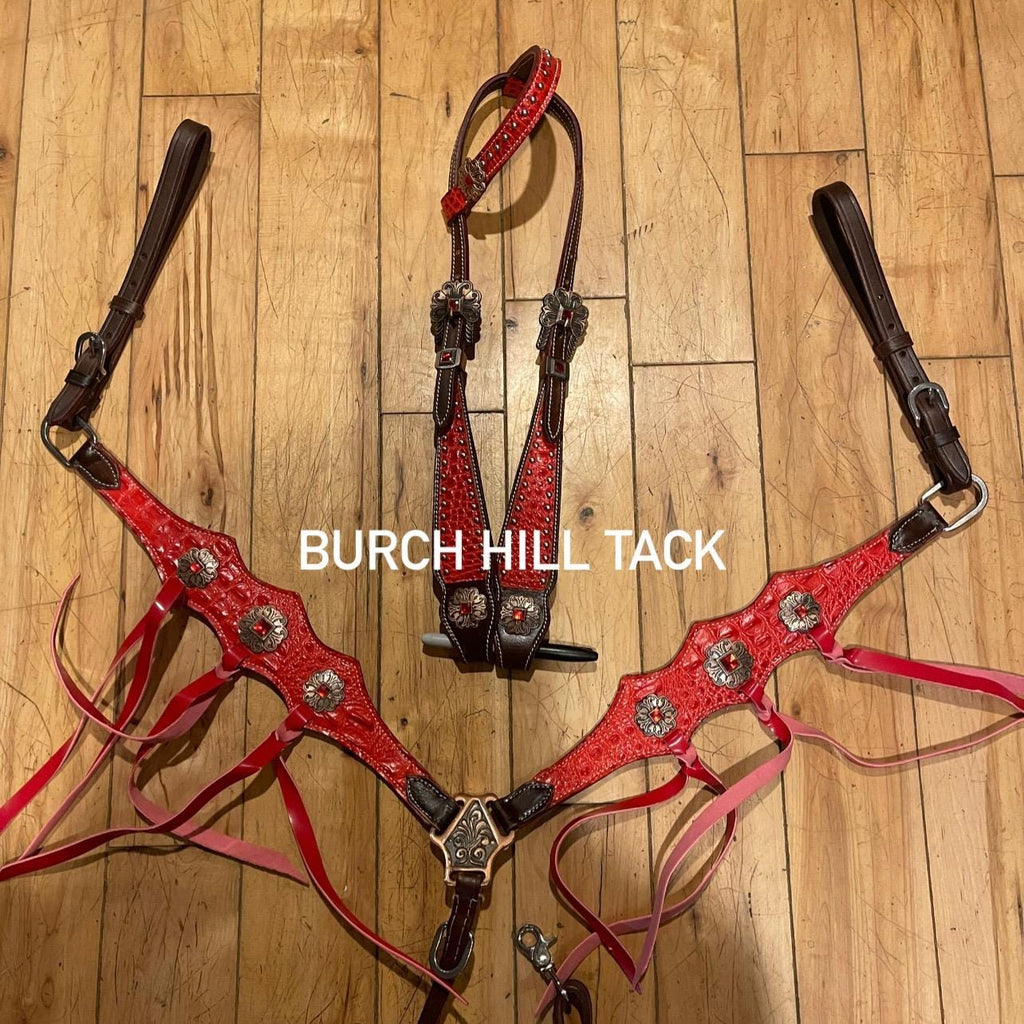 Red Ruby Western Barrel Racing Tack set
