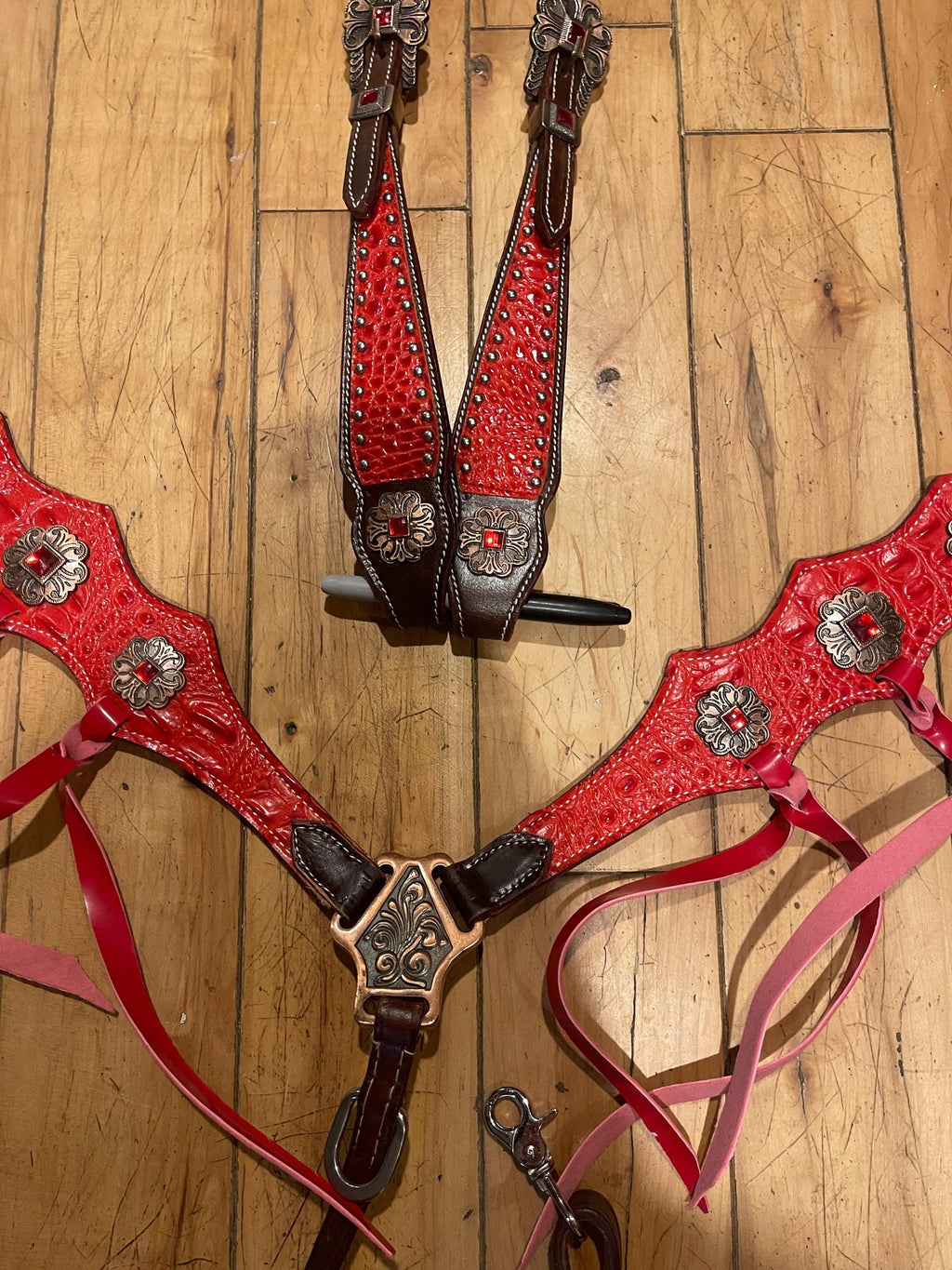 Red Ruby Western Barrel Racing Tack set