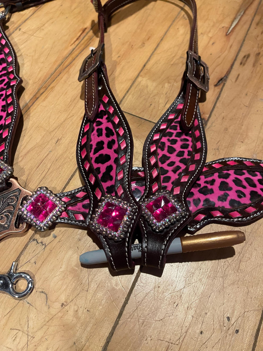 Western Horse Tack Set | Made to Order | Pink Cheetah Print
