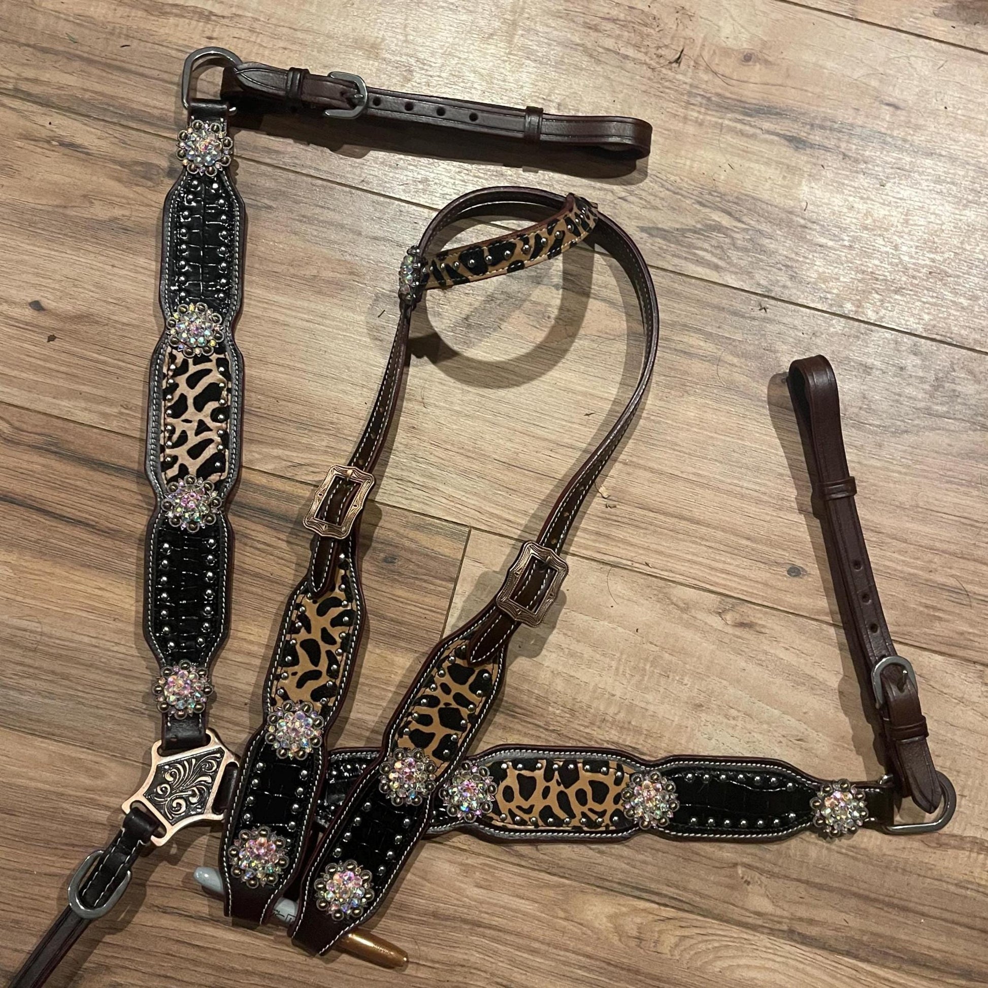 Western Horse Tack Set | Made to Order | Cheetah Print