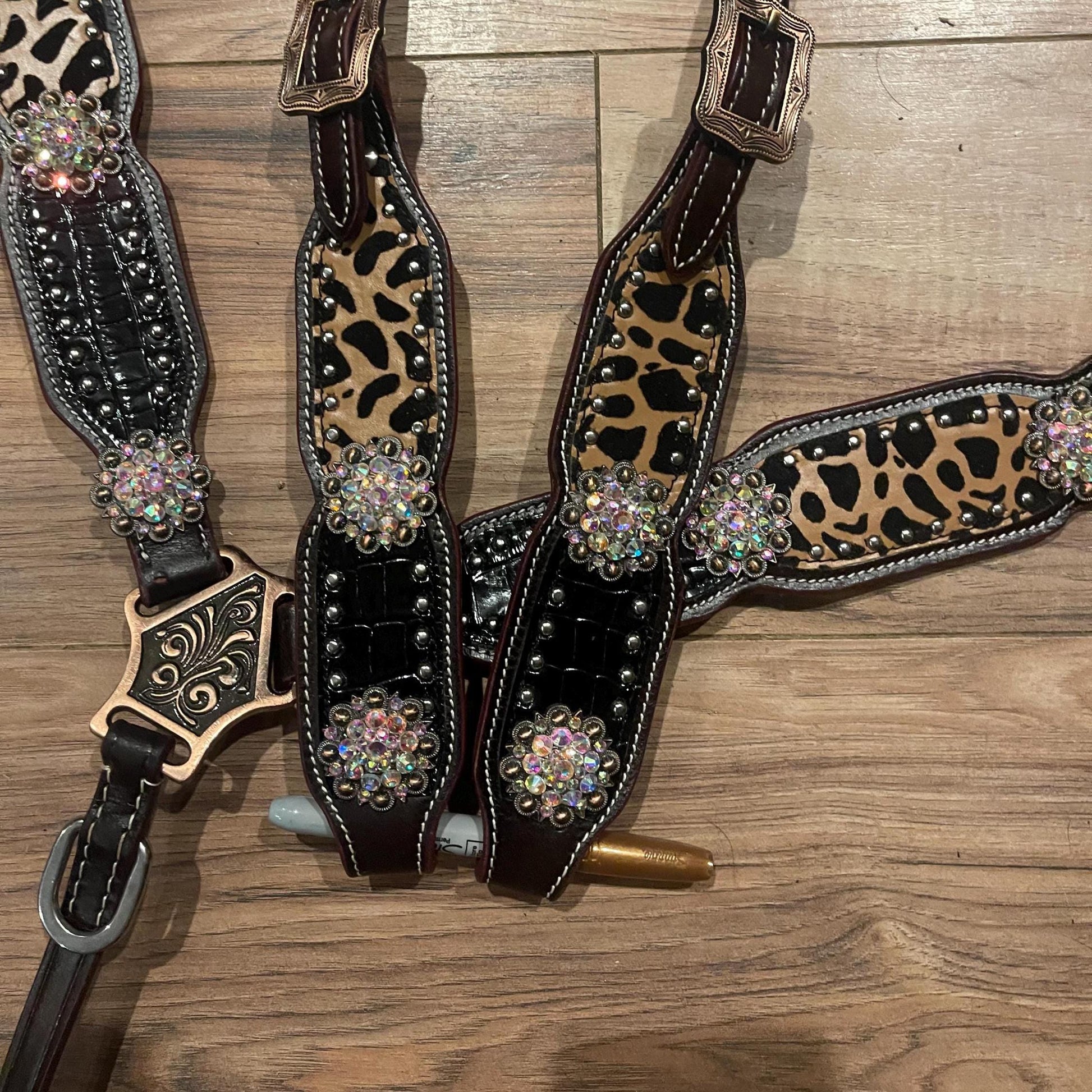 Western Horse Tack Set | Made to Order | Cheetah Print