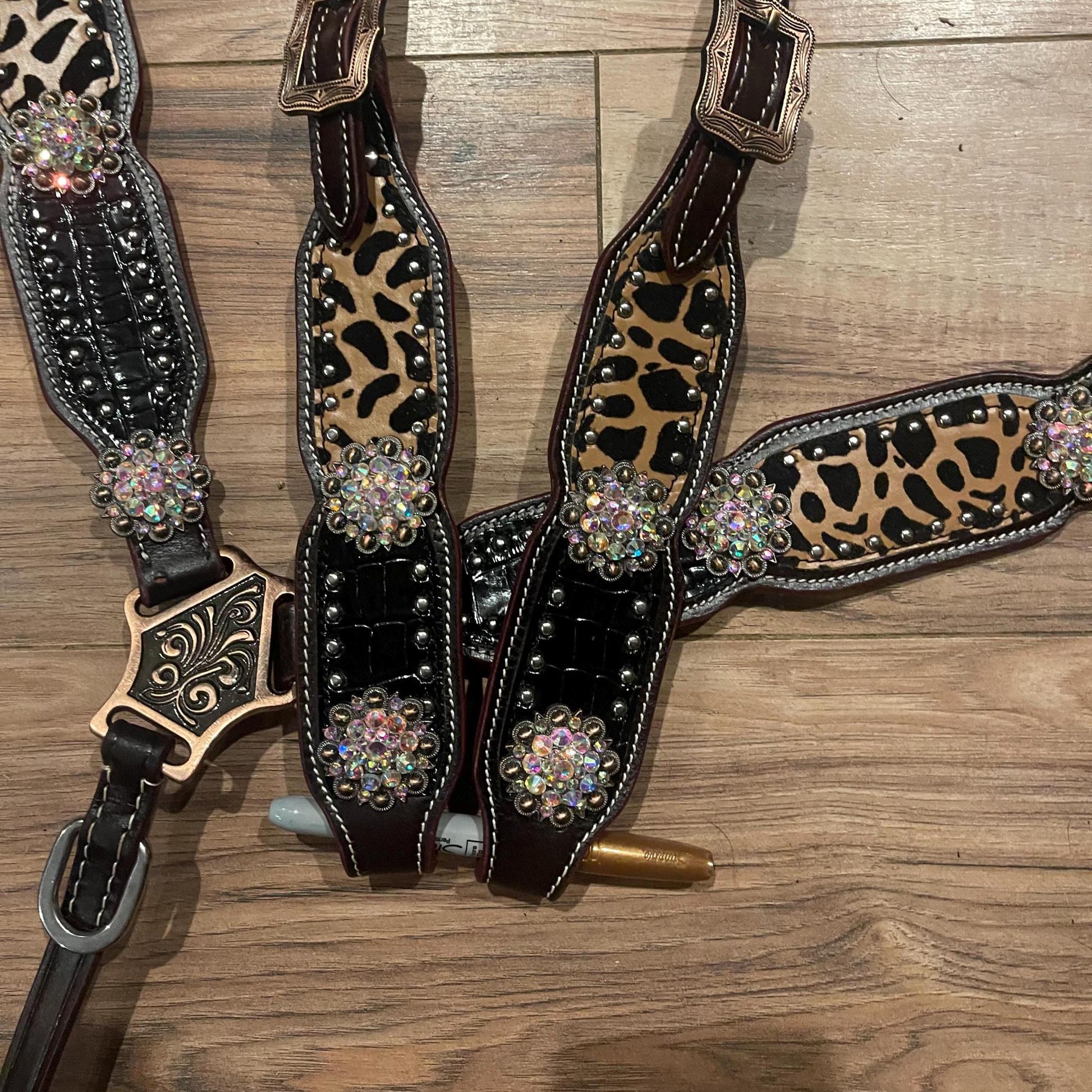 Western Horse Tack Set | Cheetah Print (BHT023)